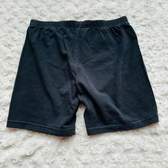 GAP Black Cotton Athletic Bike High Rise Shorts Womens Small Girls Large VTG - Picture 2 of 4